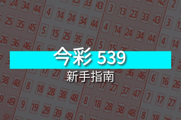 彩票遊戲新手指南：如何開始玩今彩539